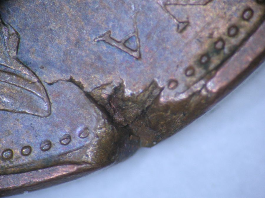 1971-Canadian-1-Cent---Pair-Of-Matching-Planchet-Flaws---Ragged-Clips