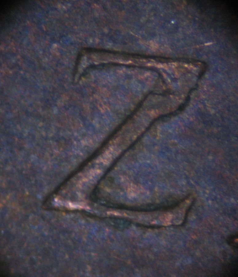 1977-Canadian-1-Cent-With-A-Impact-Z-Goose-Necked-In-Elizabeth