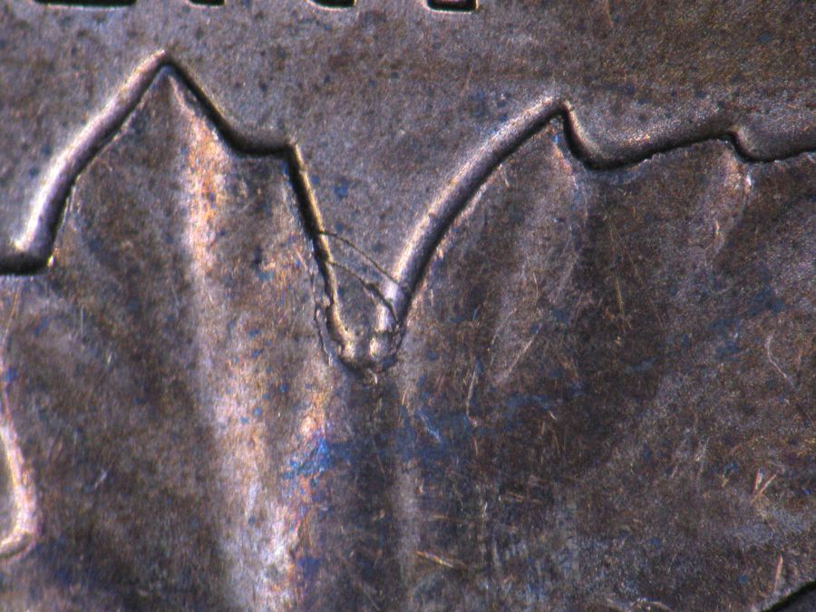 1996-Canadian-1-Cent-Fragment-Imbedded-Strike