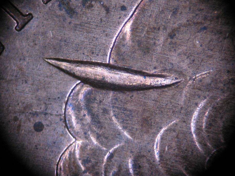 2011-Canadian-1-Cent-Non-Mag---Super-Cool-Struck-Through-Obverse---Cinderella