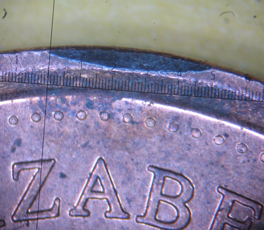 2011-Canadian-1-Cent-Non-Mag---Super-Cool-Struck-Through-Obverse---Cinderella