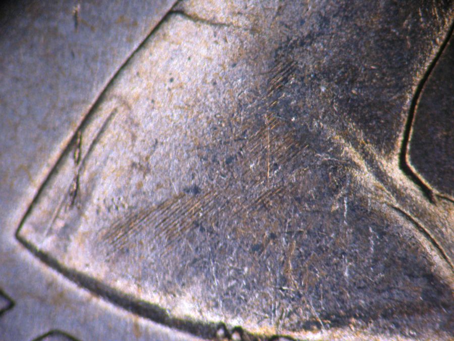 1964-Canadian-1-Cent---Strange-Lines-On-The-Bust-Only