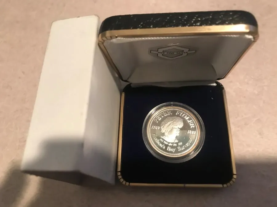 1992-Peter-Fiddler-Silver-Token---Elk-Point-Alberta---Scarce