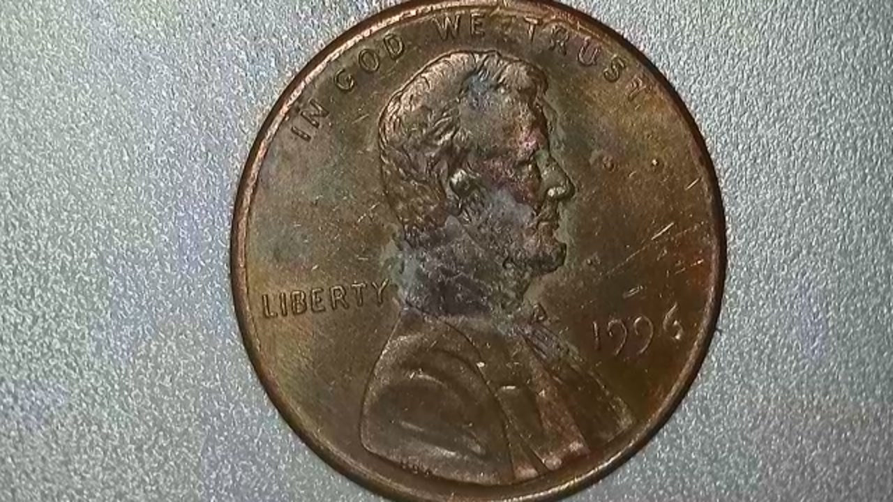 1996-P-Lincoln-Cent.-Possible-Clash-Or-Maybe-Struck-Throu-Debris.