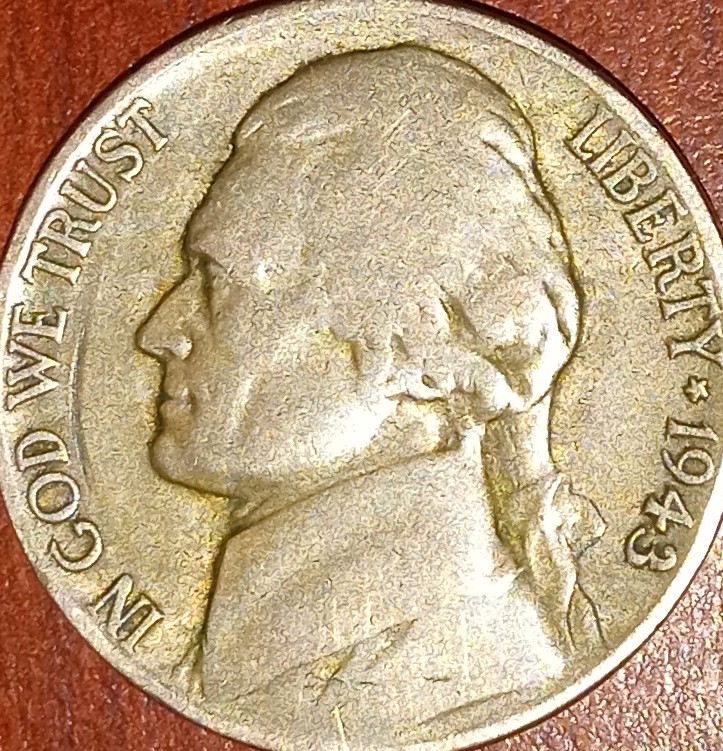 1943-P-Jefferson-Five-Cents-Asking-For-Clarity,-The-Word-Pluribus,-Could-This-Be-Grease-Issue.