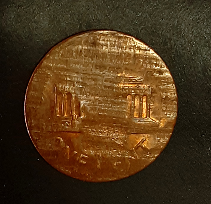 Lincoln-Cent,-Struck-On-Split-Planchet-1.6g-Need-Confirmation
