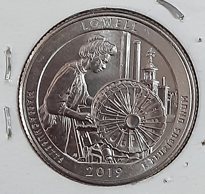 Cud-Like-Anomaly-On-Washington's-Ear-Lobe.-2019-P-Lowell-Ma-Quarter.