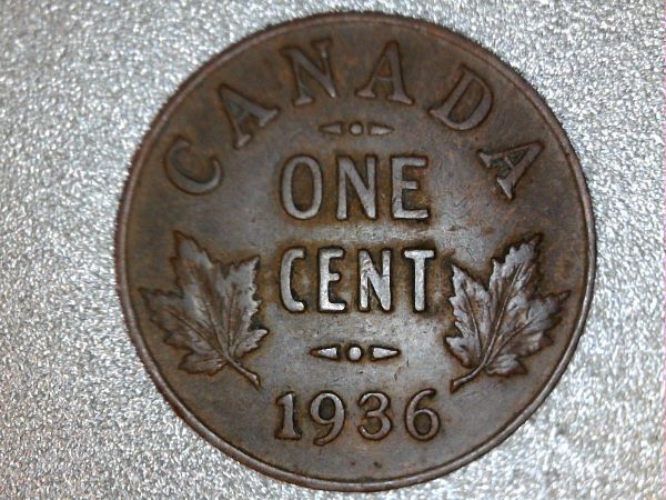 1936-Canadian-1-Cent-*dot*-Cent.-Please-Help-Identify.-Real-Or-Perfectly-Placed-Dirt-Spot