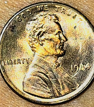 1984-Lincoln-Cent.die-Crack,-Break-Or-Deterioration