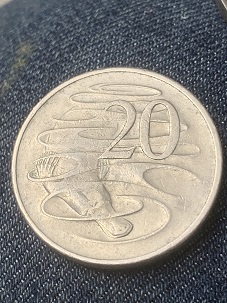 Canberra-?-Aust-20c-Minted-1981-3.5-Claw-With-A-Wave-Mint-Space-?-I-Think-?
