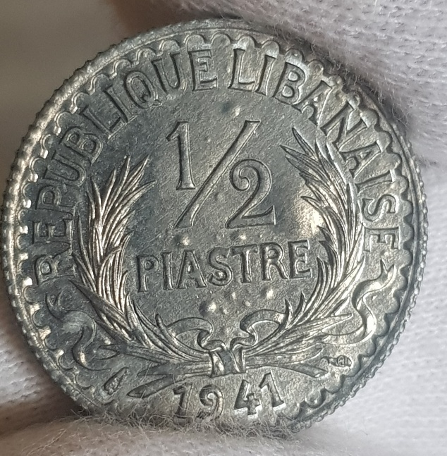 Lebanon-1941-1/2-Piastres-Grading-Help!