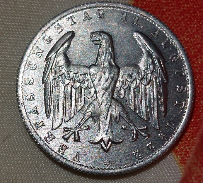 Germany-3-Mark-1922-And-5-Pfennig-1911