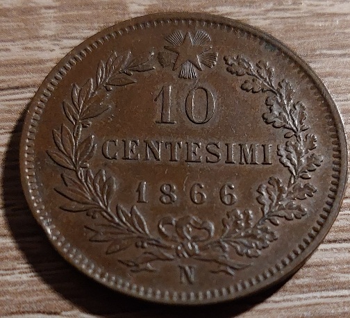 Italy-10-Centesimi-1866-Grading