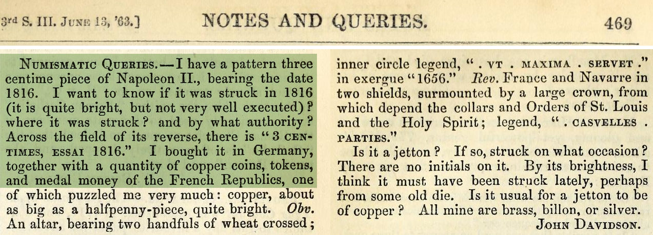 French-Pretender-Coinage
