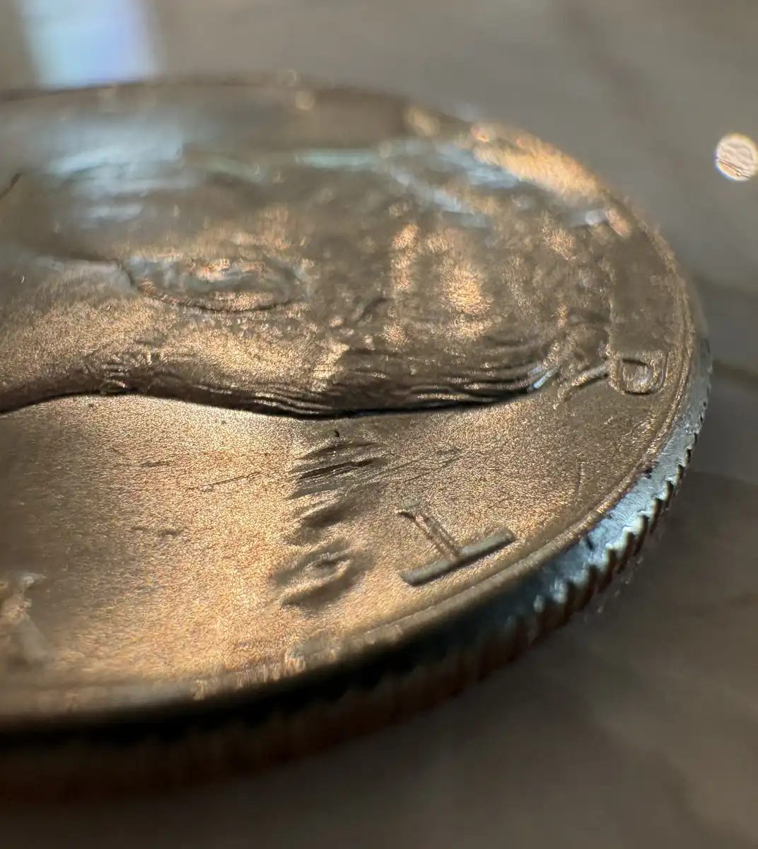 2021-Kennedy-Half-Dollar-Obverse-Lamination/Bubble-Error