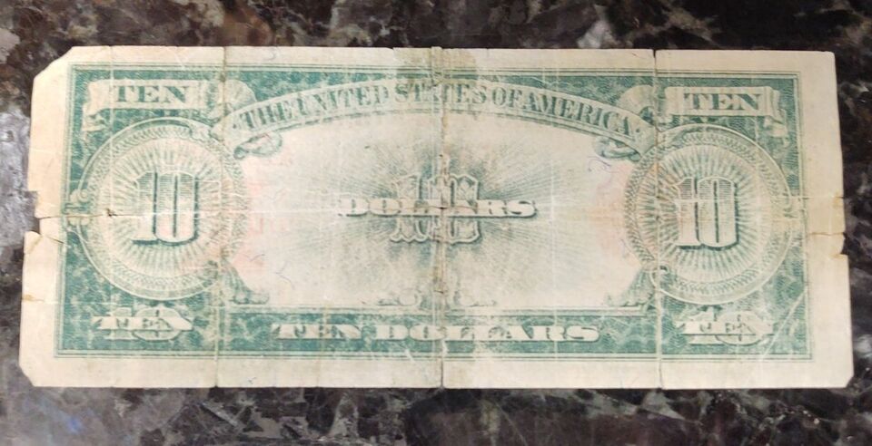 Poor-1923-$10-Poker-Chip-Note!