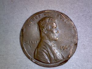 1969-Penny-Damaged,-Or-Error-Coin?