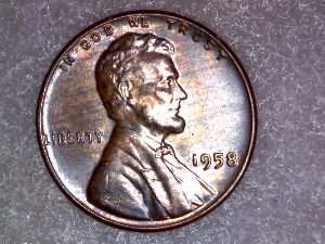 1958-Wheat-Missing-Layer-On-Reverse?-Beautiful-Coin.