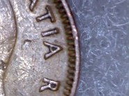 1949-Canadian-Penny,-A-To-The-Denticle?-And-Struck-Through-Grease-Error.