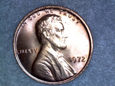 1972-Lincoln-Penny,-Maybe-Just-The-Shine,-But-Slight-Doubling-Maybe?