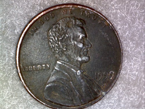 1999-Lincoln-Penny,-Missing-Copper-Layer-On-Obverse-And-Reverse?