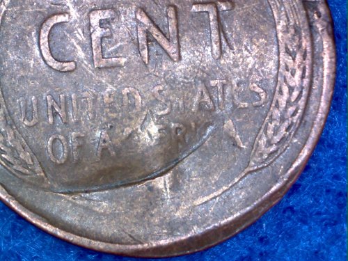 1944-Wheat-Cent,-Post-Mint-Damage?