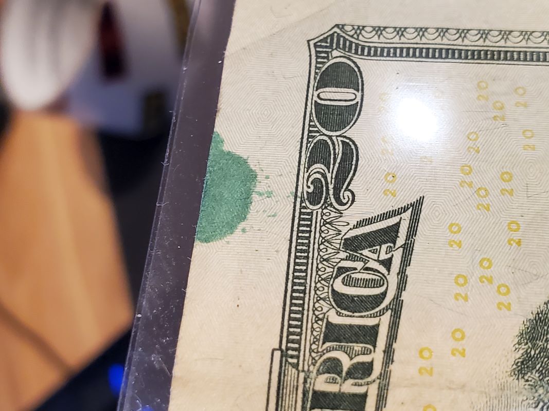 Possible-Ink-Drop-On-A-20-Dollar-Bill?
