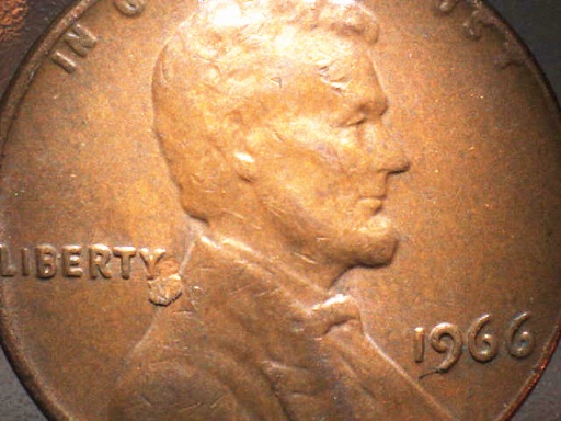 1966-Lincoln-Memorial-Cent-Struck-Through