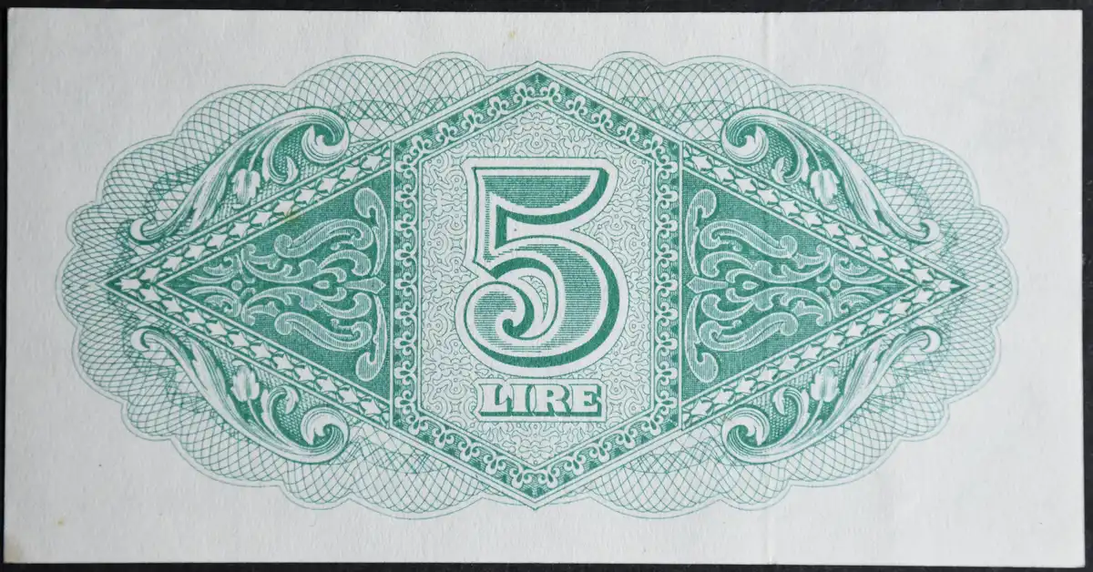 5-Lire---Military-Authority-Of-Tripolitania---With-Security-Thread---Catalog-Number?--Variety?