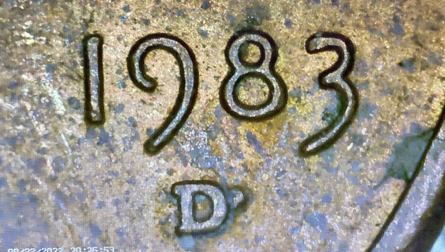 1983-D-Lincoln-Penny-Googly-Eye-And-Die-Chip-Mint