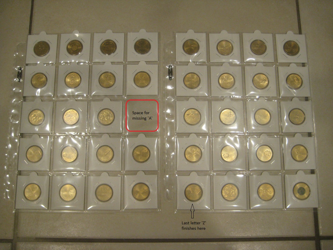 Task---To-Noodle-A-Complete-Set-Of-The-Great-Aussie-Coin-Hunt--'A'-To-'Z'