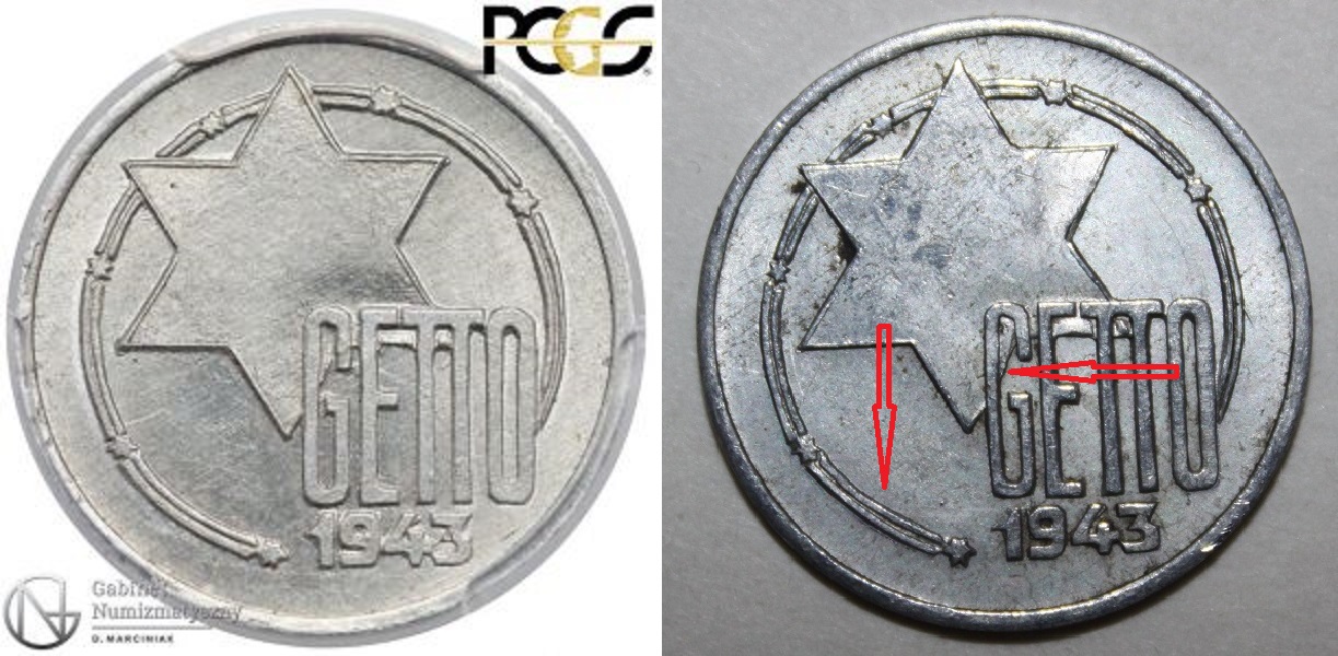 Authenticity---Lodz-Getto-1943-5-Mark,-20-Mark?