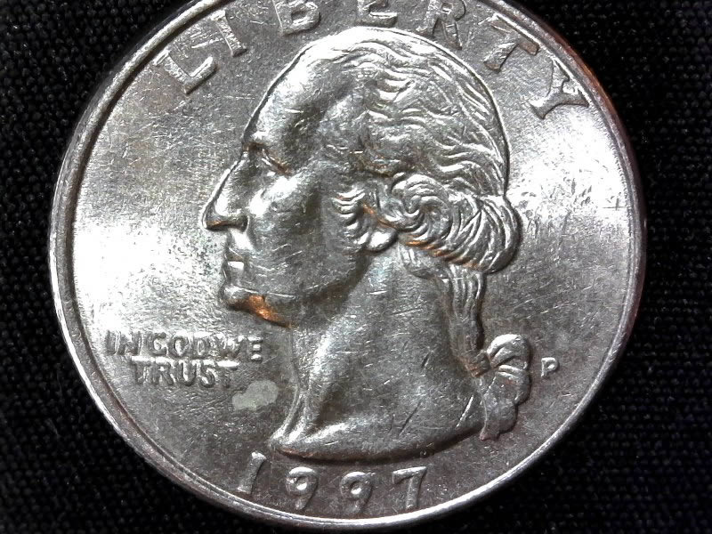1997-P-Quarter---Lots-Going-On-On-Obverse?-Motto,-Eye,-Back-Of-Head?