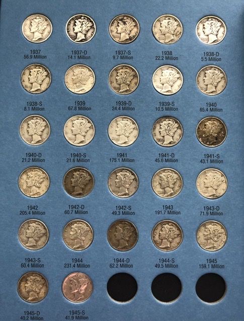 Filling-My-Circulated-Mercury-Dime-Whitman-Album