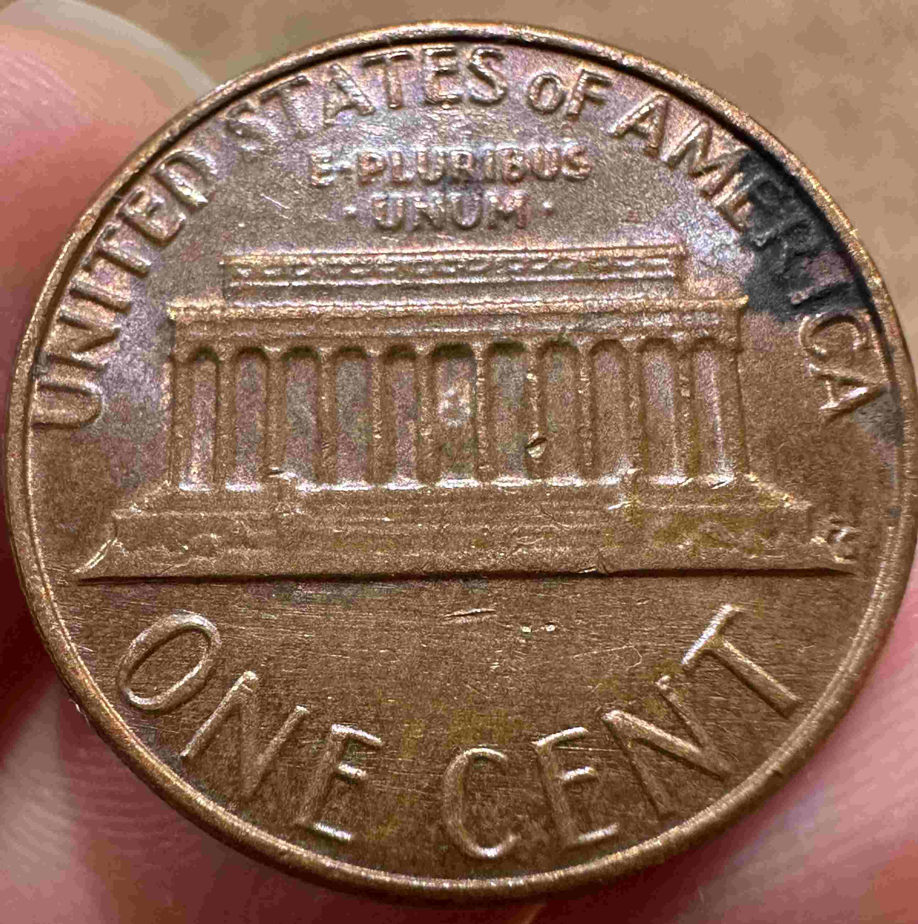 1982-P-Large-Date-Lincoln-Bronze-Penny-3.1g-~-OBV-Er?