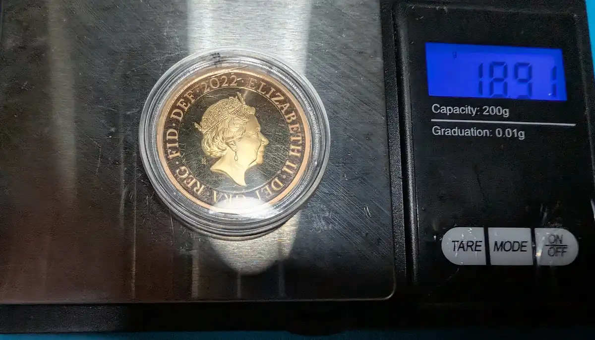 2022-Gold-�2-Coin,-Possibly-A-Fake