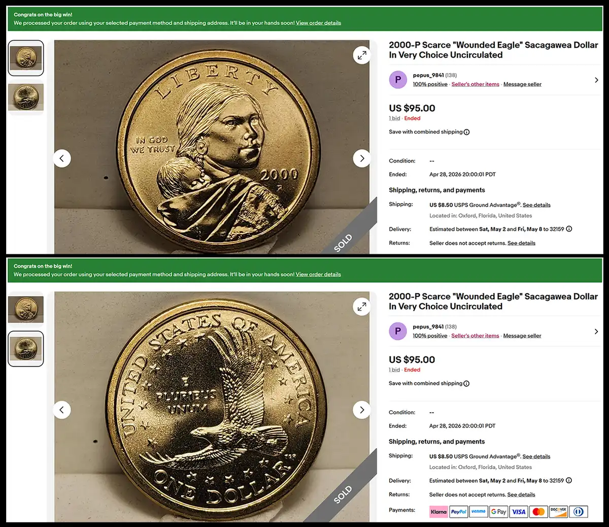 2000-P-Sacagawea-FS-901-Wounded-Eagle