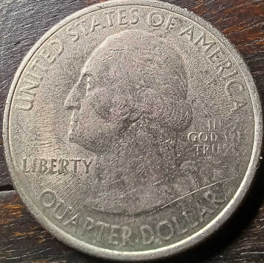 2015-Kisatchie-Quarter-~-Weird-Markings-And-Possible-Die-Chip