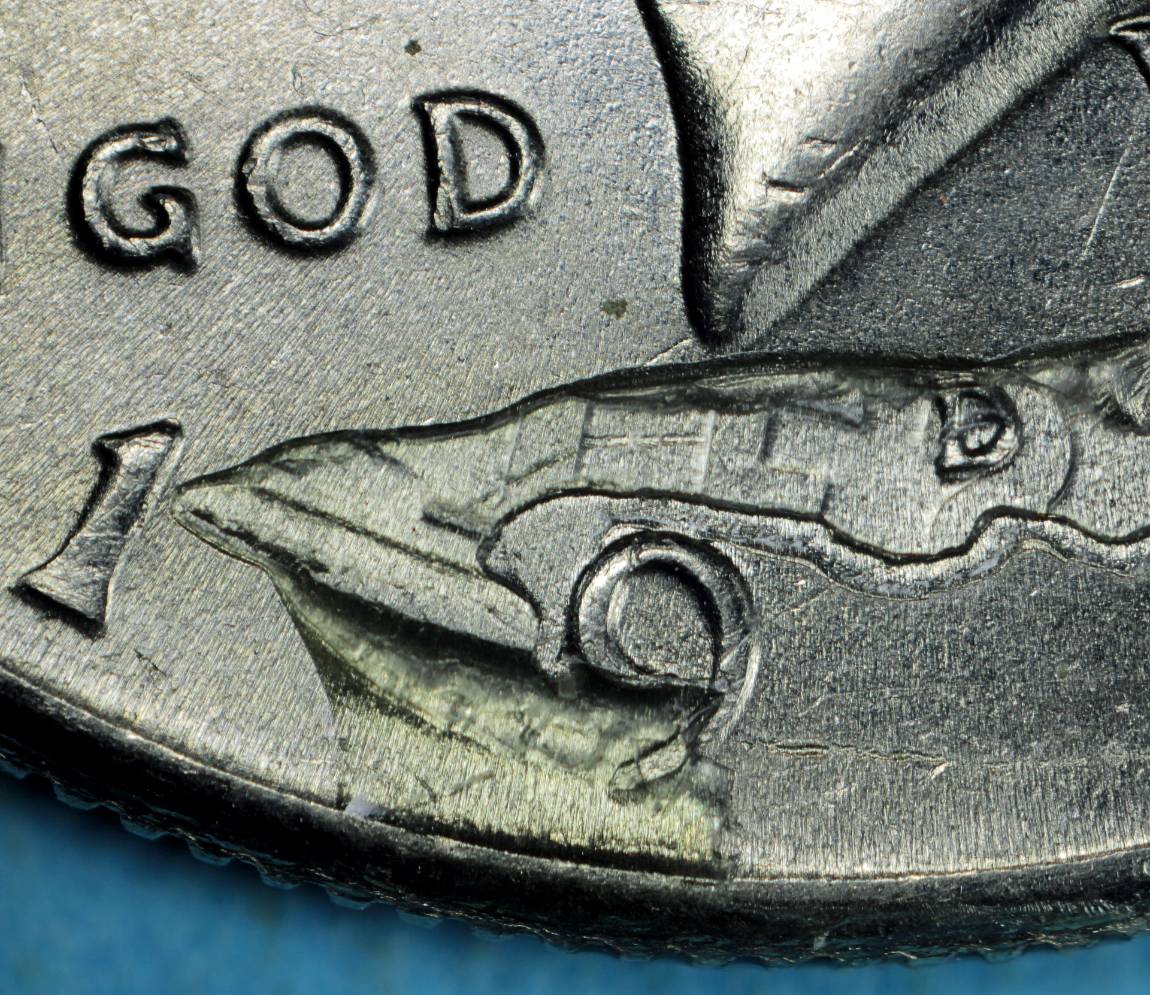 1998-D-Kennedy-50c-Brockage-From-A-Struck-Fragment
