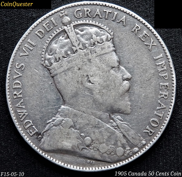 1905-Canada-50-Cents-Coin-F15-Obverse