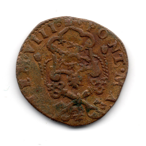 Unidentified-Coin,-Possibly-Papal-State?-Papal-States-Quattrino-Dated-1600