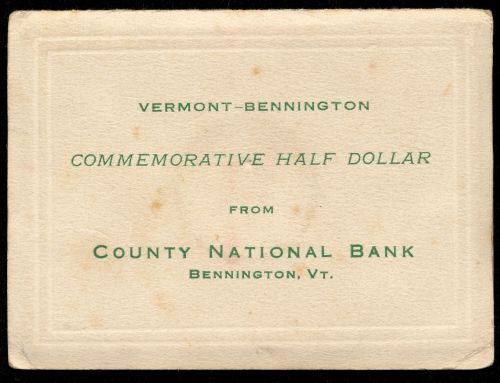 Commems-Collection-Classic:-1927-Bennington-Vermont-Independence