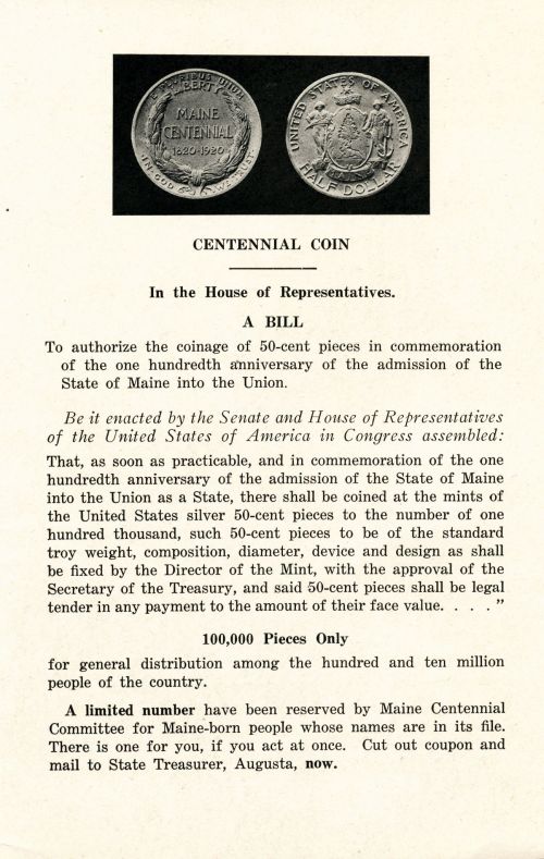 Commems-Collection-Classic:-1920-Maine-Statehood-Centennial---Revisited