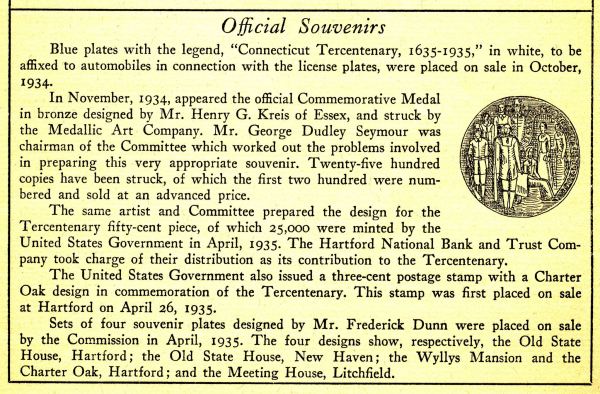 Commems-Collection-Classic:-1935-Connecticut-Tercentenary---Ephemera-II