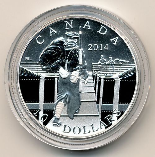 Commems-Collection-Canadian:-2014-WWI-Canadian-Expeditionary-Force-Silver-$5---Coin-9-Of-12