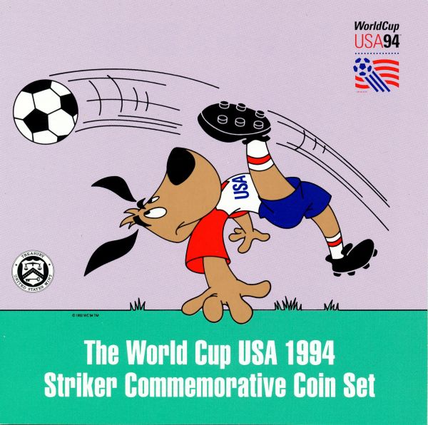 Commems-Collection-Modern:-1994-World-Cup-US-Commemorative-Coins:-Striker-Set