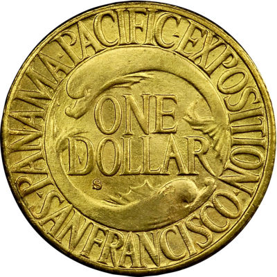 Commems-Collection-Classic:-1915-Panama-Pacific-International-Exposition---Gold-Dollar-Design