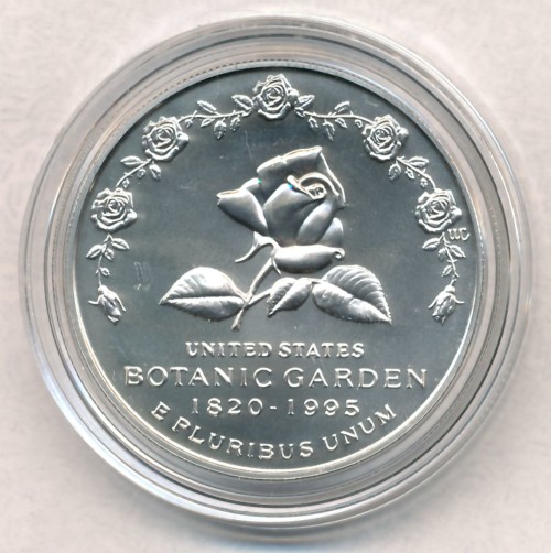 Commems-Collection-Modern:-1997-US-Botanic-Garden-Silver-Dollar