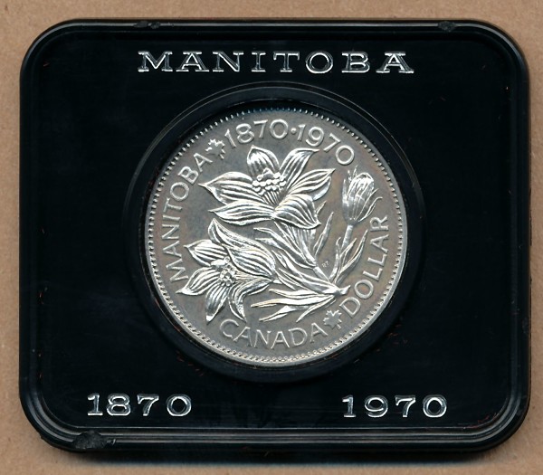 Commems-Collection-Canadian:-1970-Manitoba-Commemorative-Dollar-And-Expo-'70-In-Osaka