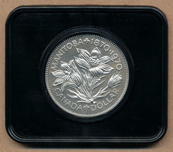 Commems-Collection-Canadian:-1970-Manitoba-Commemorative-Dollar-And-Expo-'70-In-Osaka
